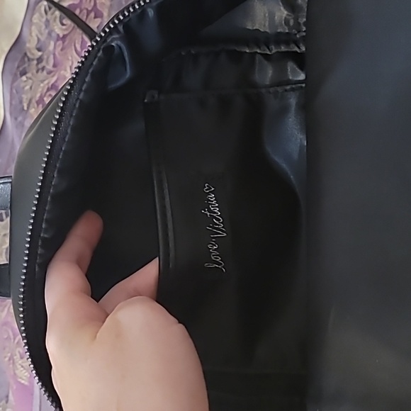 Victoria's Secret Black mini backpack with gold sequins & silver studs - Picture 10 of 11